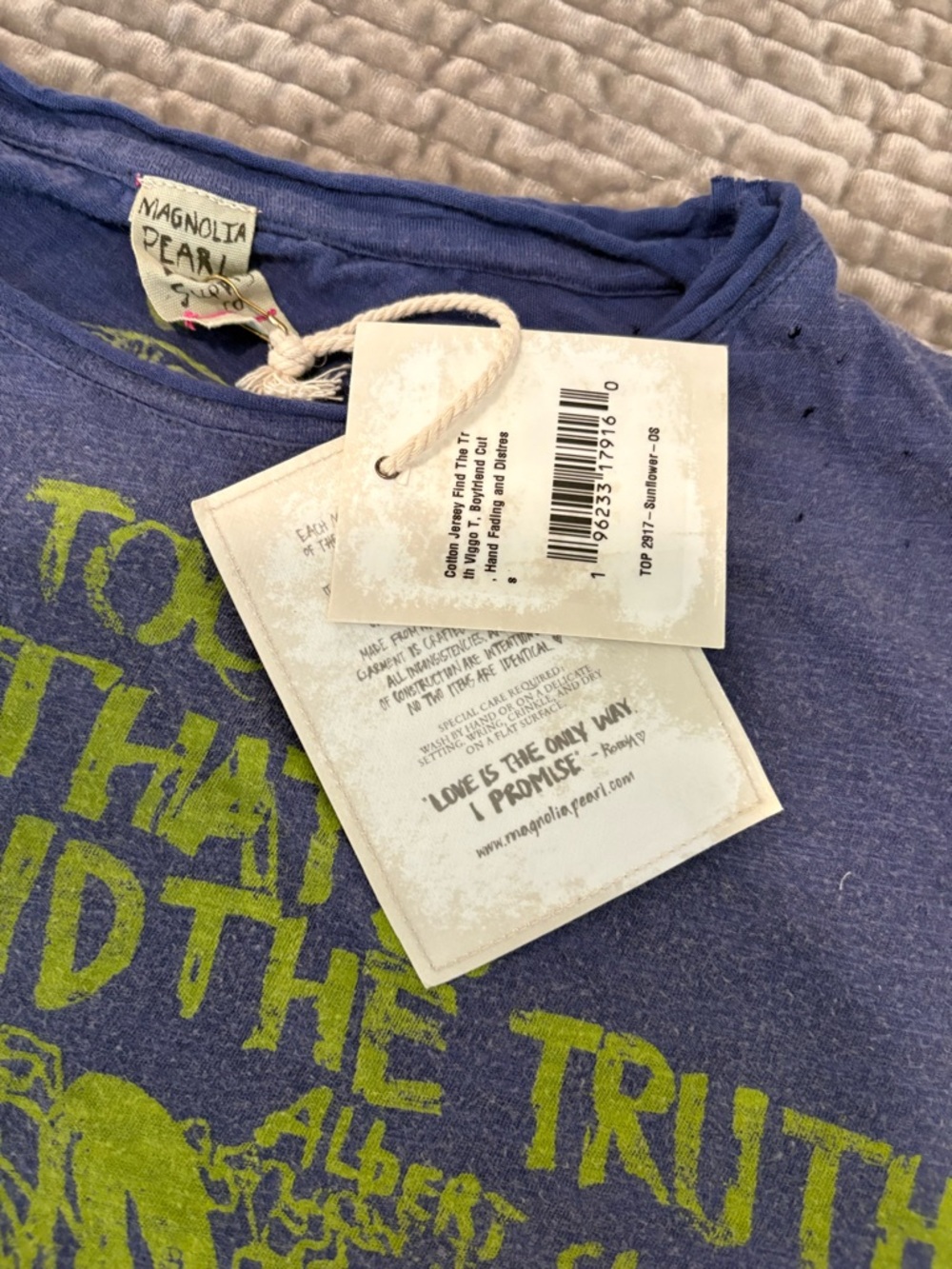 Magnolia Pearl NWT Find The Truth Viggo Long Sleeve T in Sunflower, OSFM - Picture 8 of 12